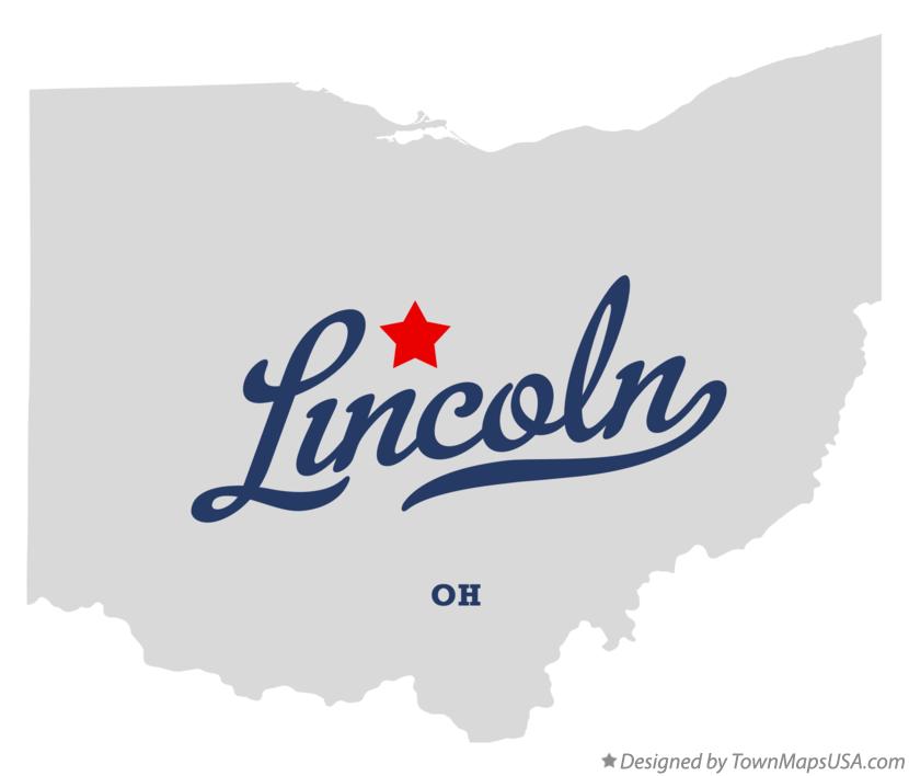 Map of Lincoln Ohio OH