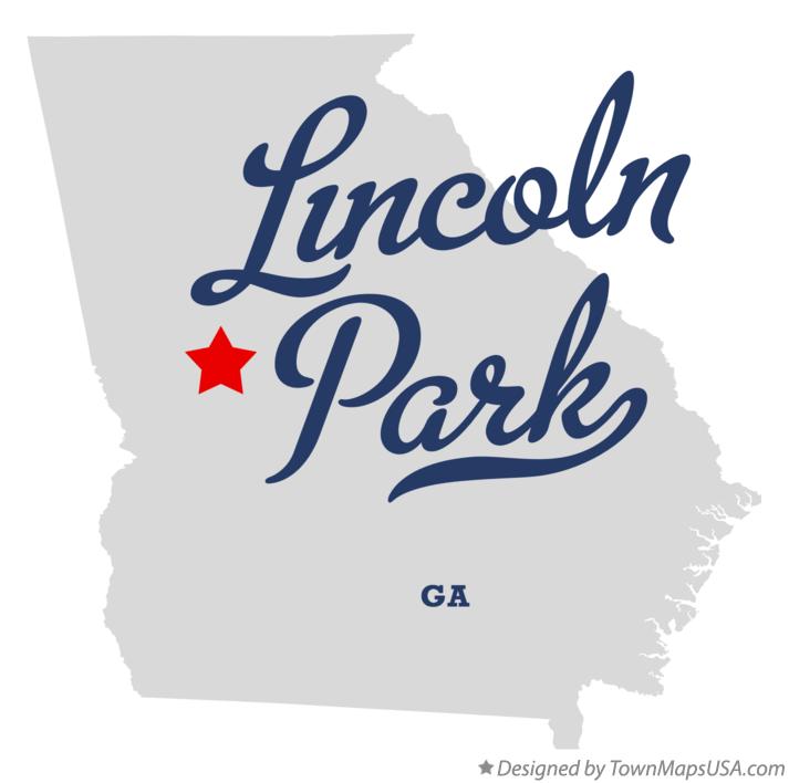 Map of Lincoln Park Georgia GA