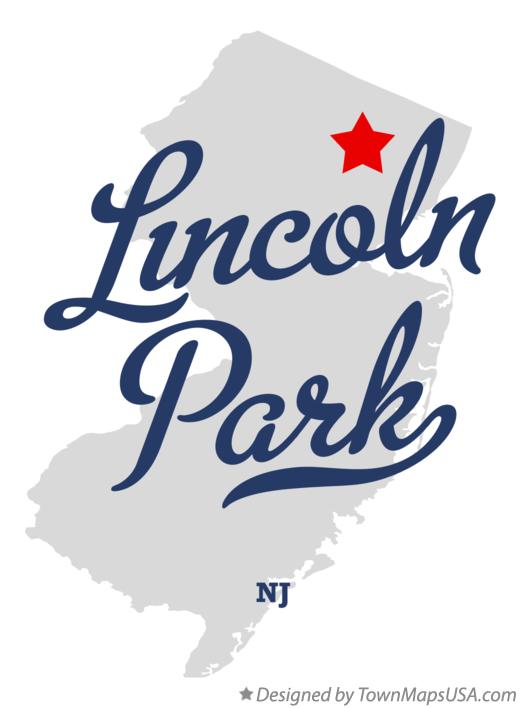 Map of Lincoln Park New Jersey NJ