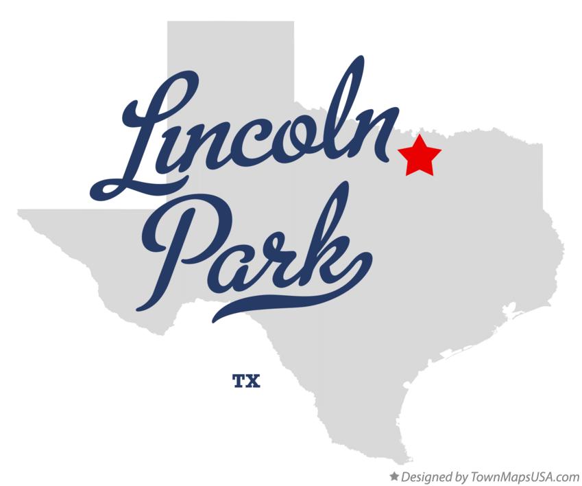 Map of Lincoln Park Texas TX