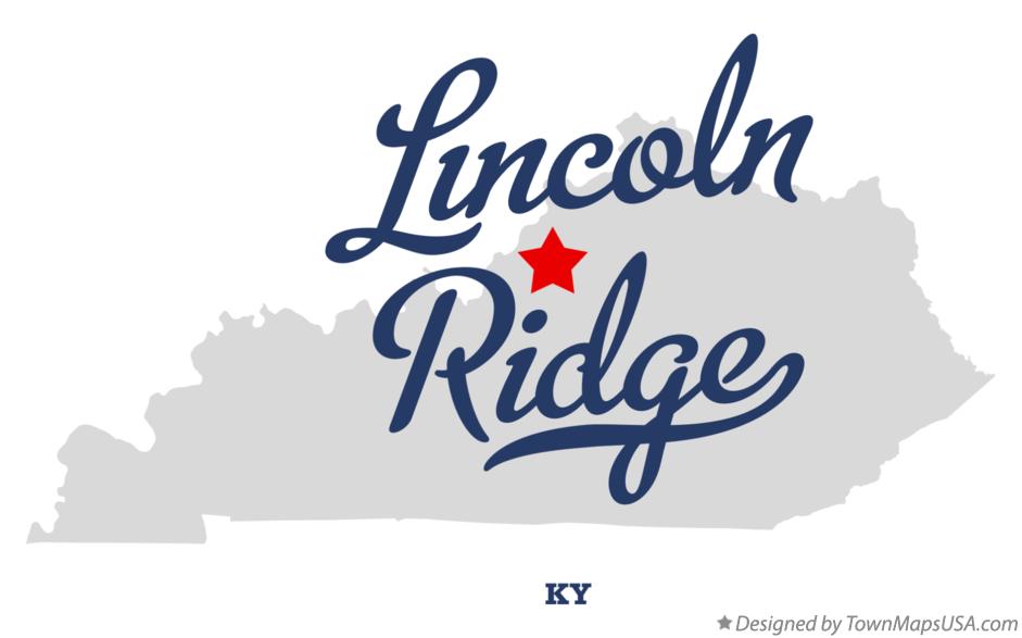 Map of Lincoln Ridge Kentucky KY