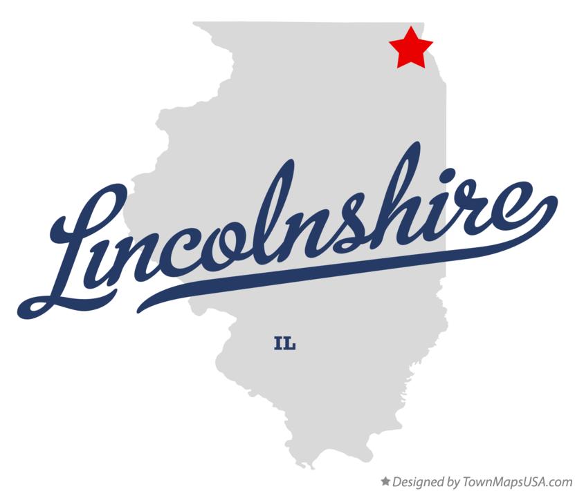 Map of Lincolnshire Illinois IL