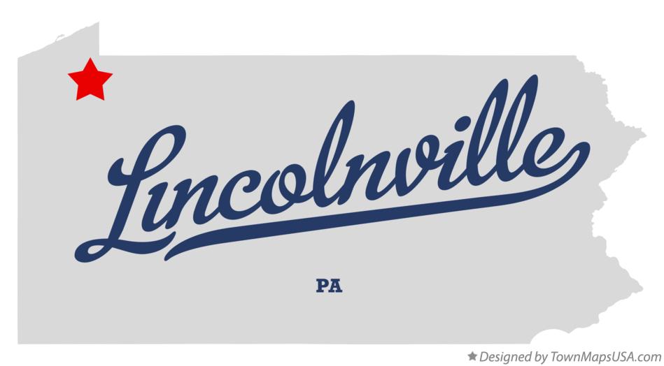 Map of Lincolnville Pennsylvania PA