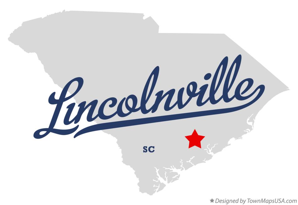 Map of Lincolnville South Carolina SC