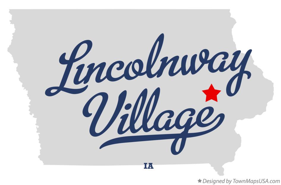 Map of Lincolnway Village Iowa IA