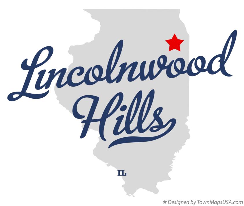 Map of Lincolnwood Hills Illinois IL