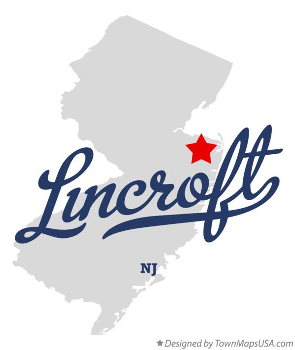 Map of Lincroft New Jersey NJ