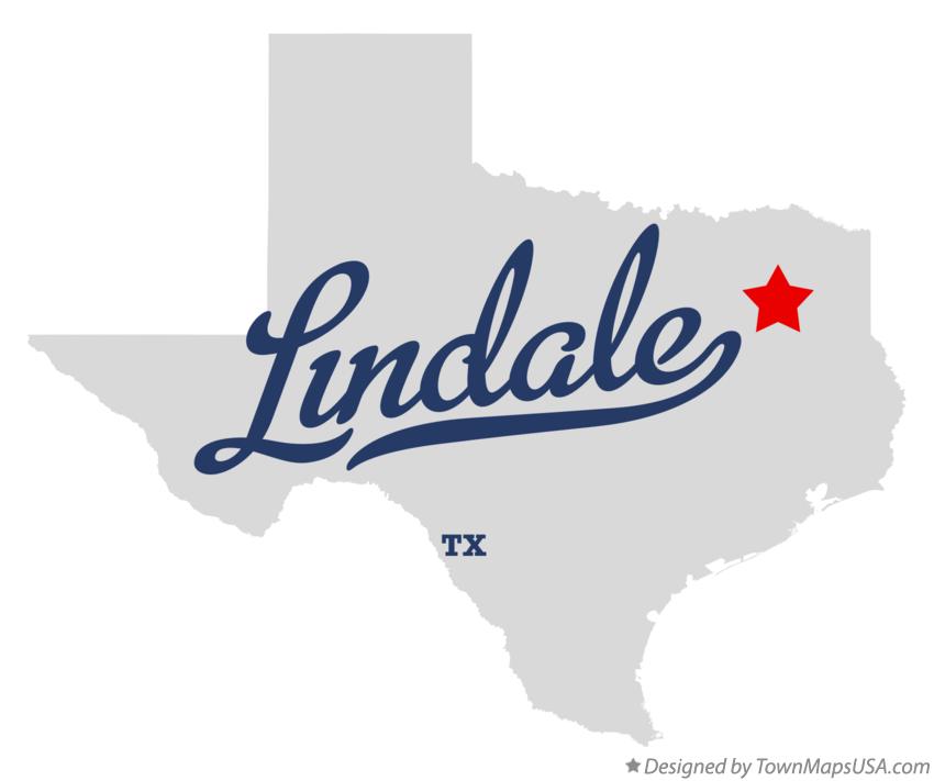 Map of Lindale Texas TX