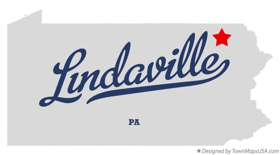 Map of Lindaville Pennsylvania PA
