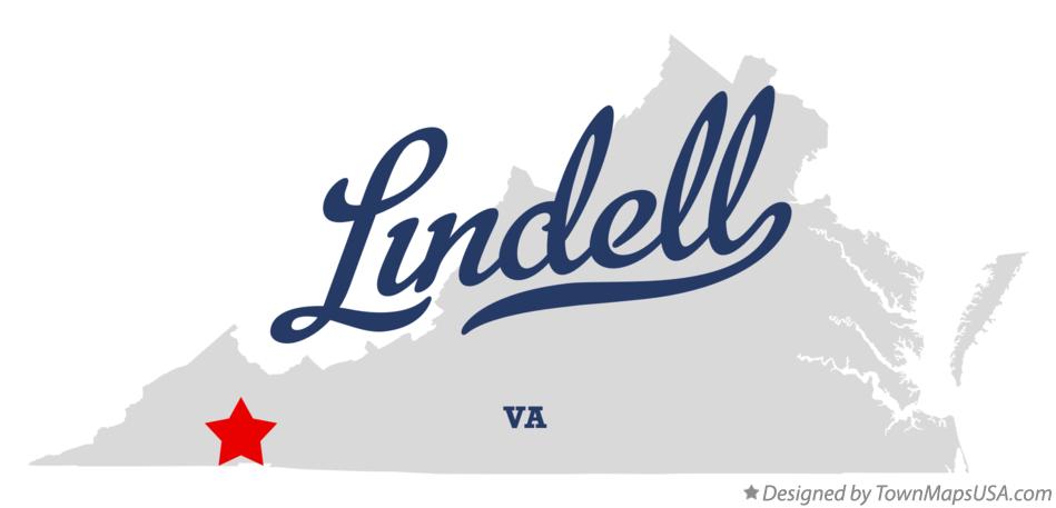 Map of Lindell Virginia VA