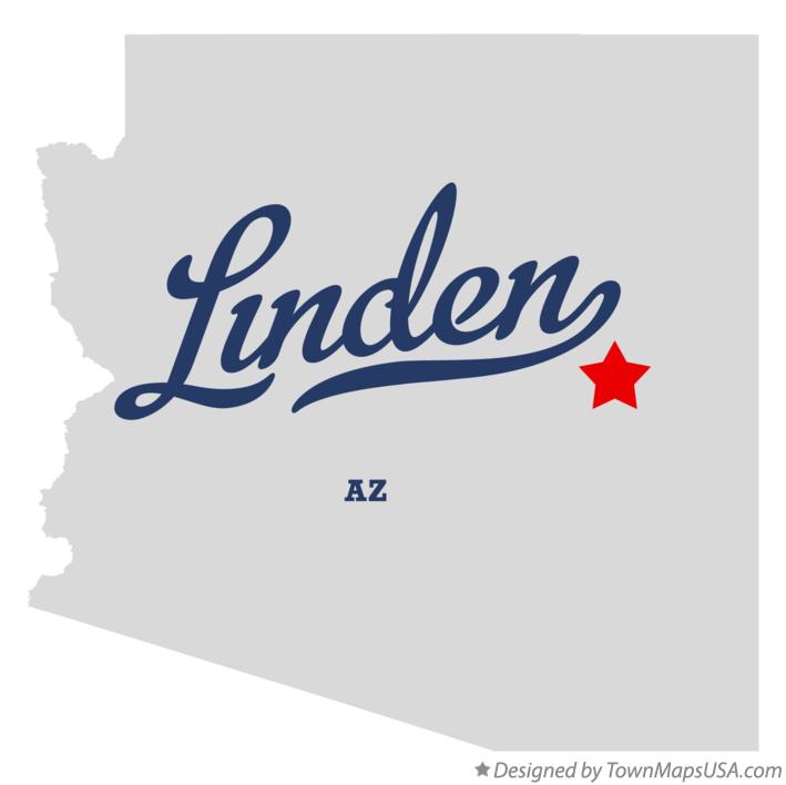 Map of Linden Arizona AZ