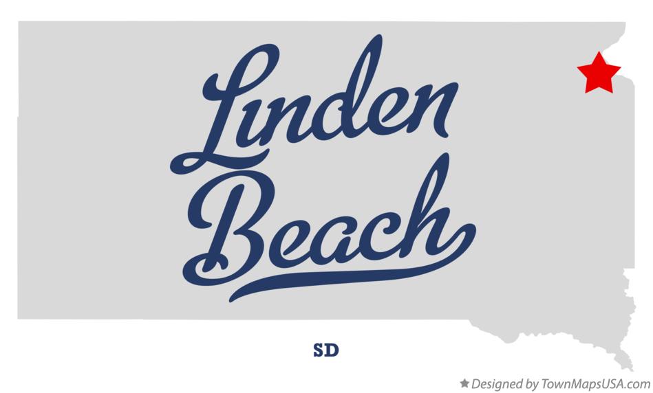 Map of Linden Beach South Dakota SD