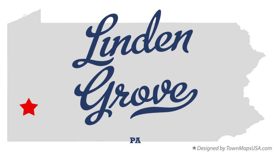 Map of Linden Grove Pennsylvania PA
