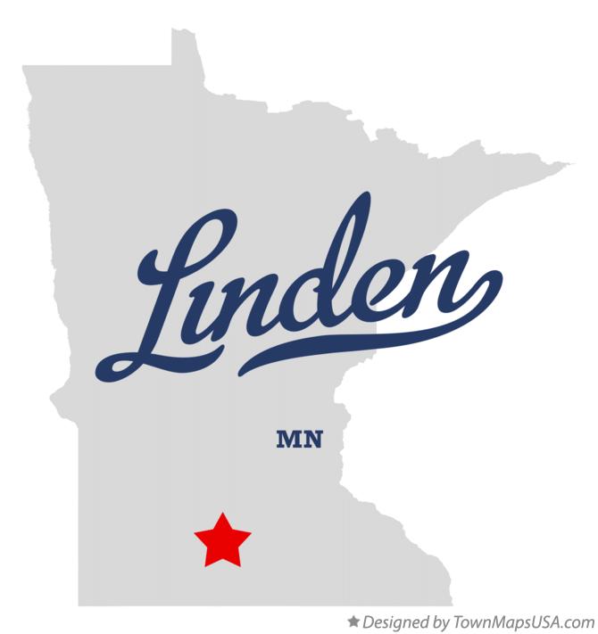 Map of Linden Minnesota MN