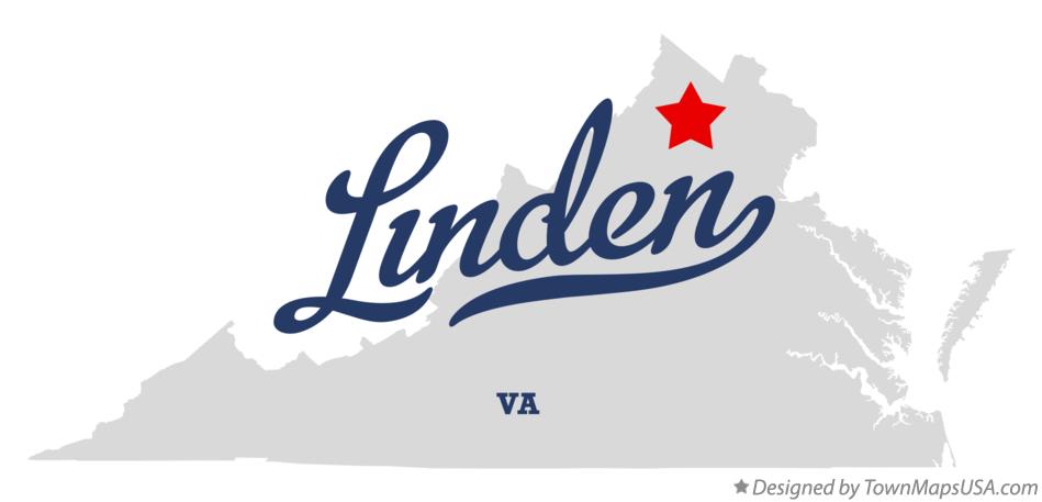 Map of Linden Virginia VA