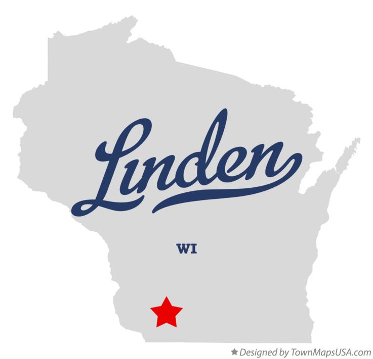 Map of Linden Wisconsin WI