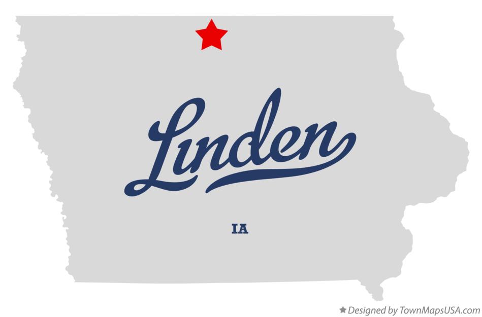 Map of Linden Iowa IA