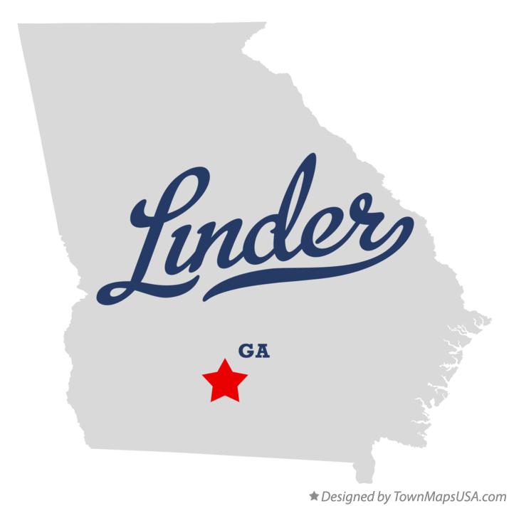 Map of Linder Georgia GA