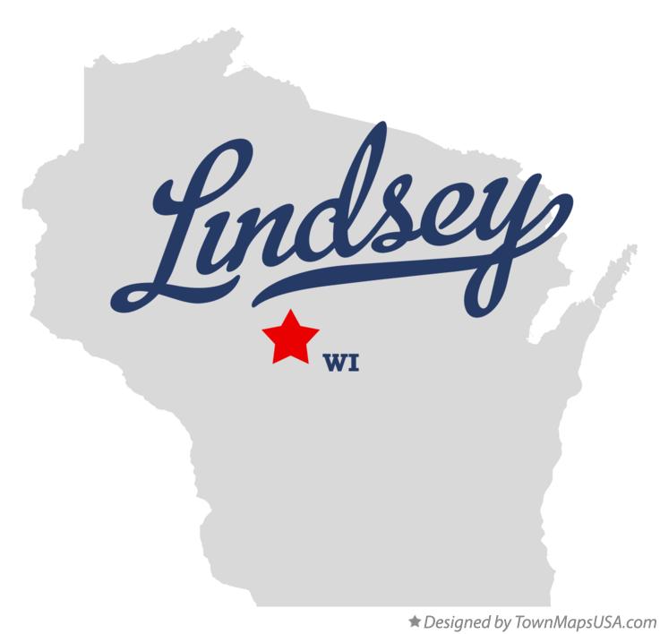 Map of Lindsey Wisconsin WI