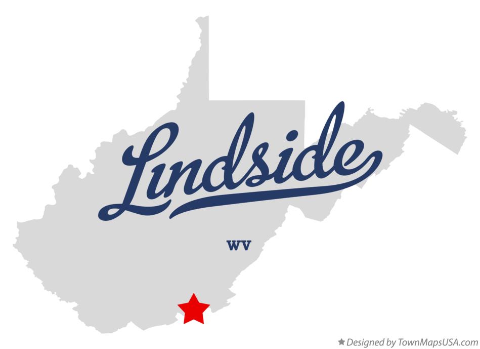 Map of Lindside West Virginia WV