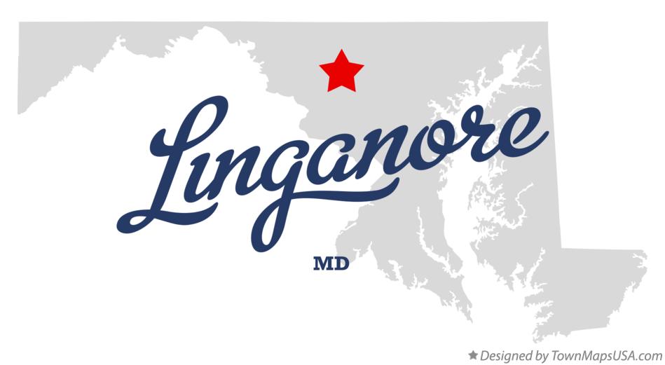 Map of Linganore Maryland MD