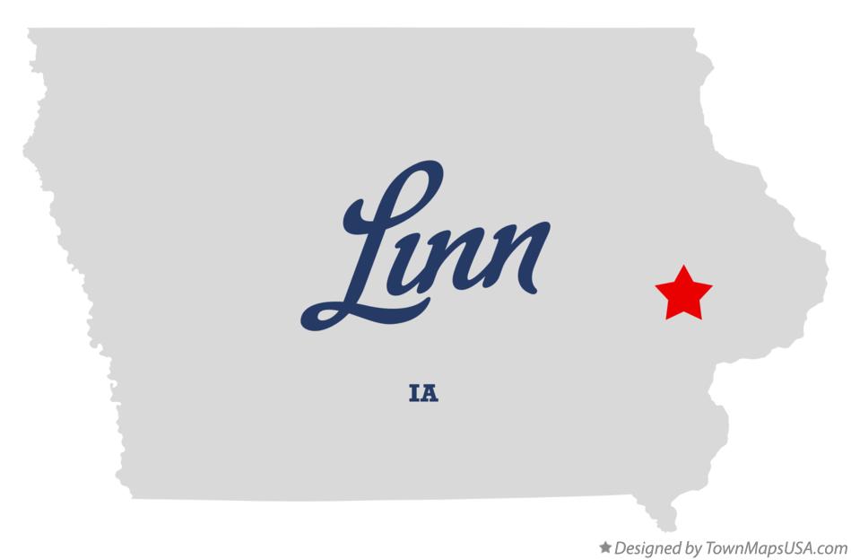 Map of Linn Iowa IA