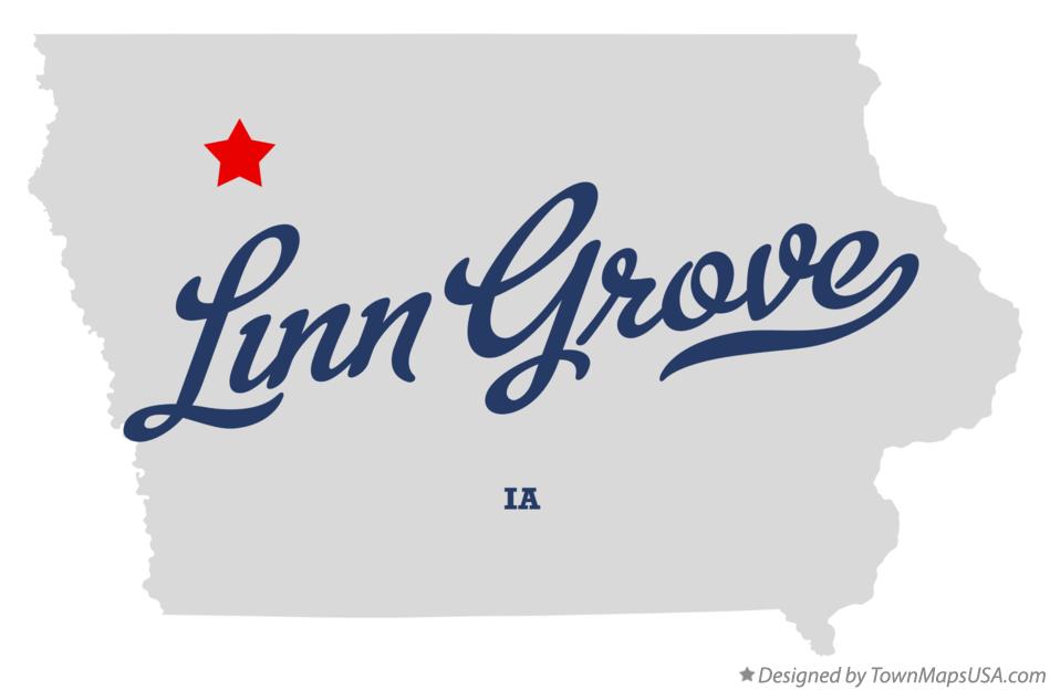 Map of Linn Grove Iowa IA