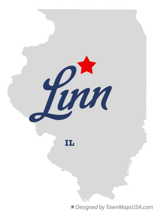 Map of Linn Illinois IL