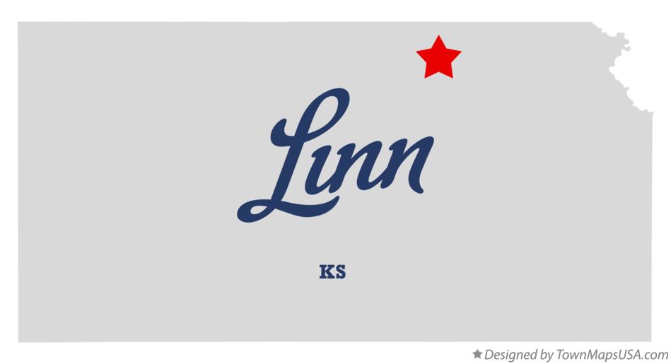 Map of Linn Kansas KS