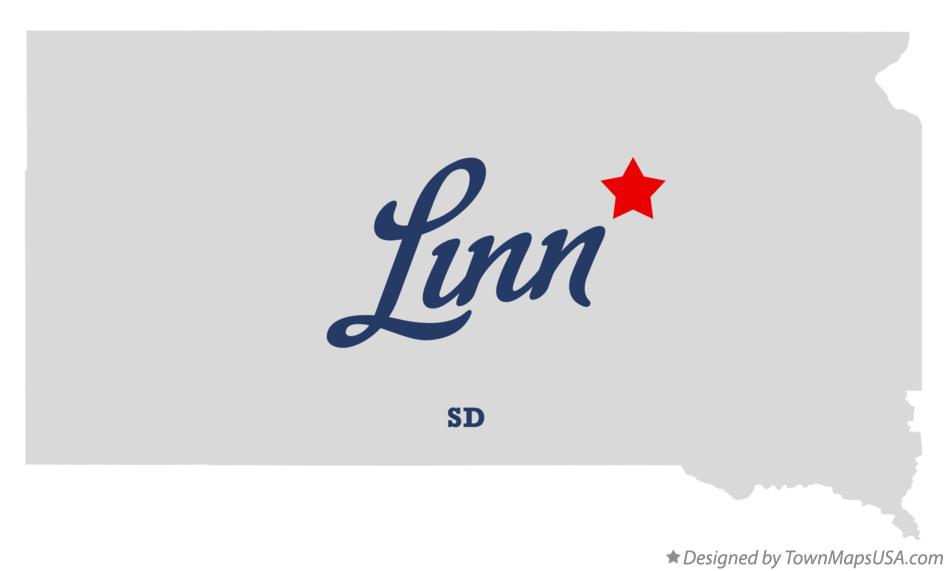 Map of Linn South Dakota SD