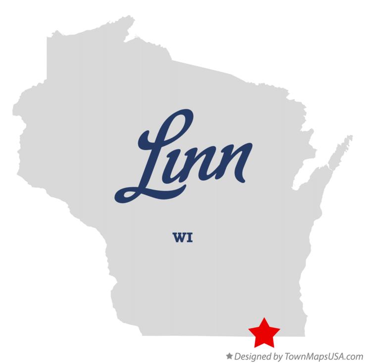 Map of Linn Wisconsin WI