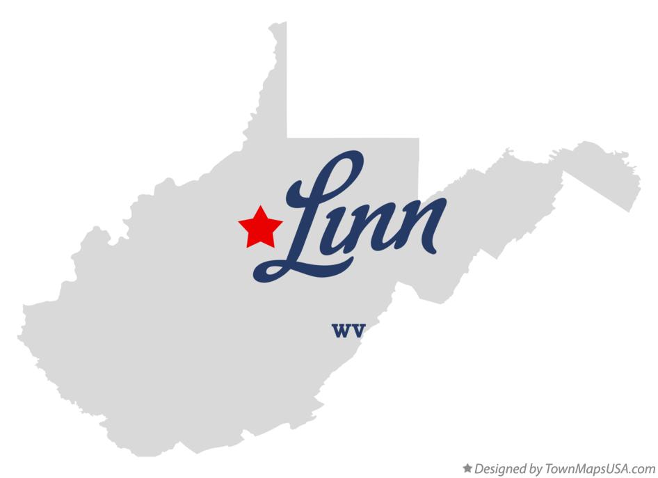 Map of Linn West Virginia WV