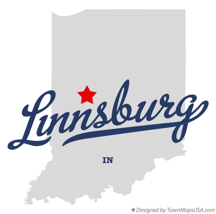 Map of Linnsburg Indiana IN