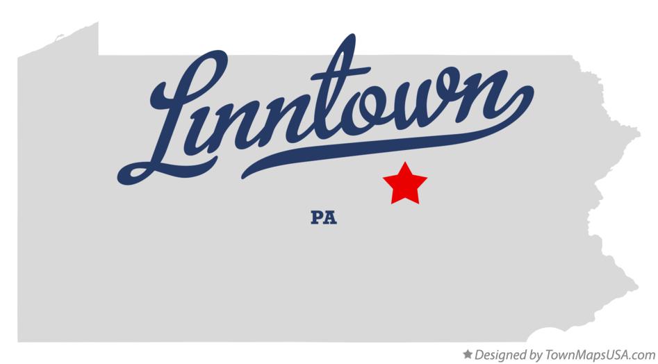 Map of Linntown Pennsylvania PA