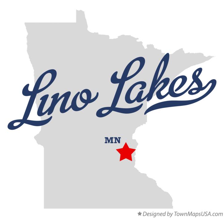 Map of Lino Lakes Minnesota MN