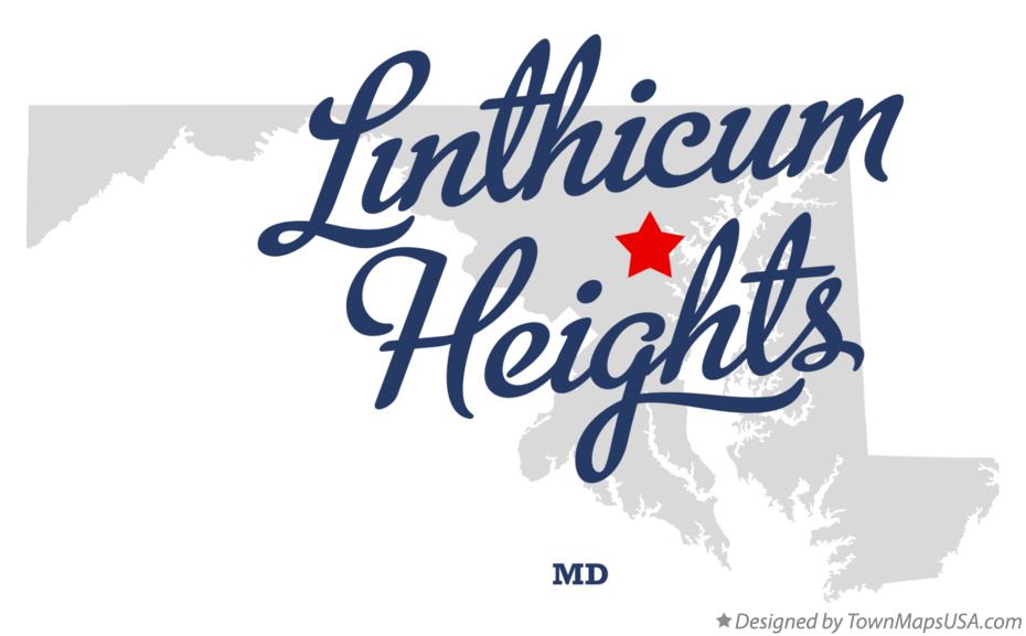 Map of Linthicum Heights Maryland MD