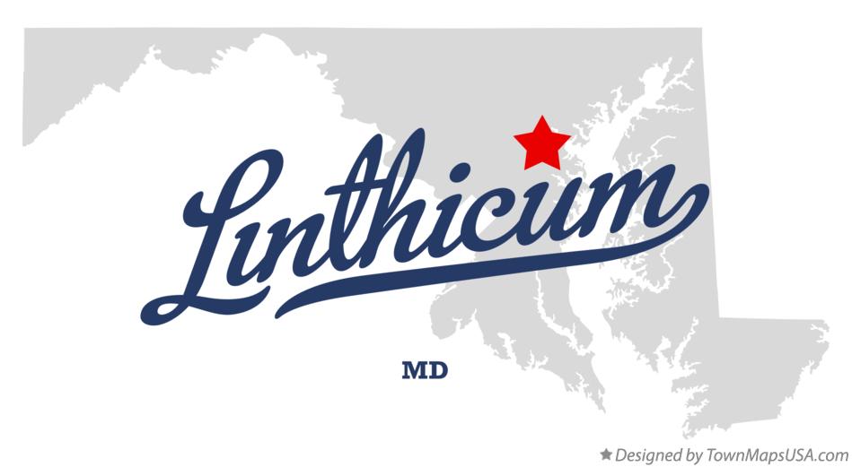 Map of Linthicum Maryland MD