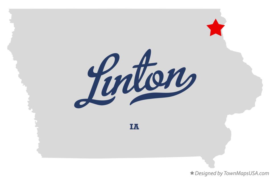 Map of Linton Iowa IA