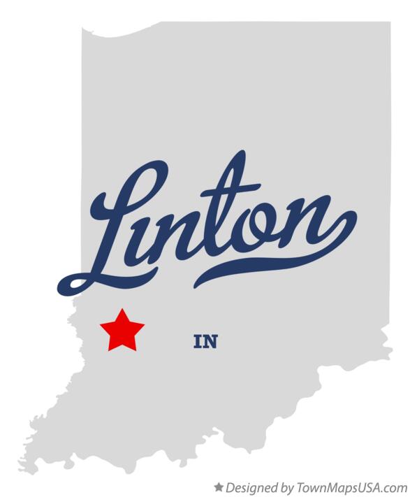 Map of Linton Indiana IN