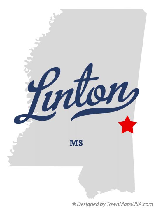 Map of Linton Mississippi MS