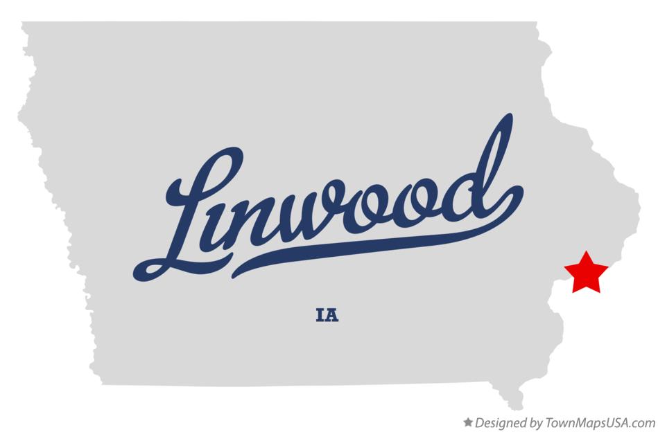 Map of Linwood Iowa IA