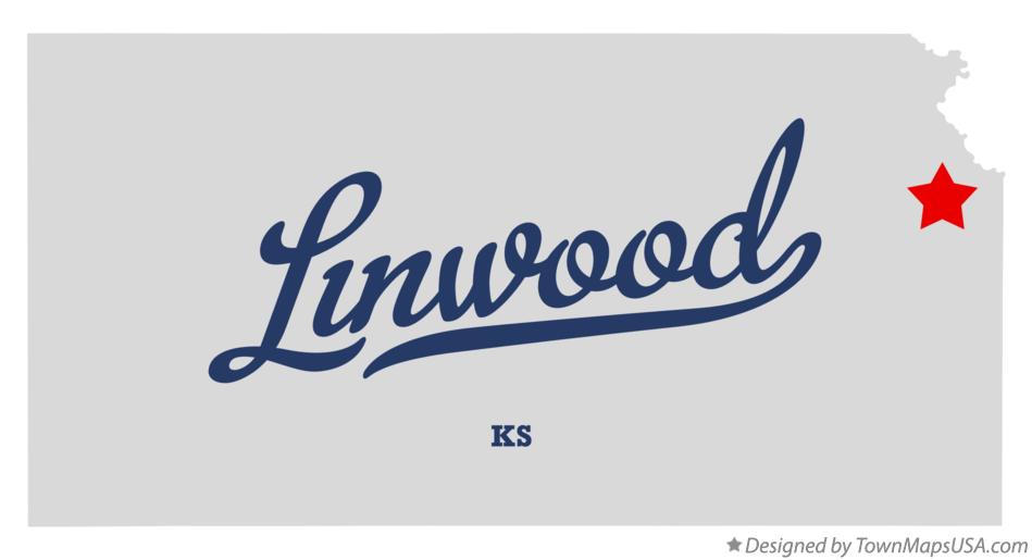 Map of Linwood Kansas KS