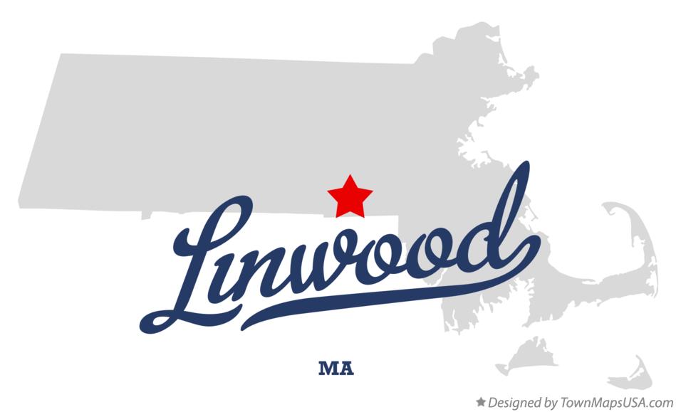 Map of Linwood Massachusetts MA