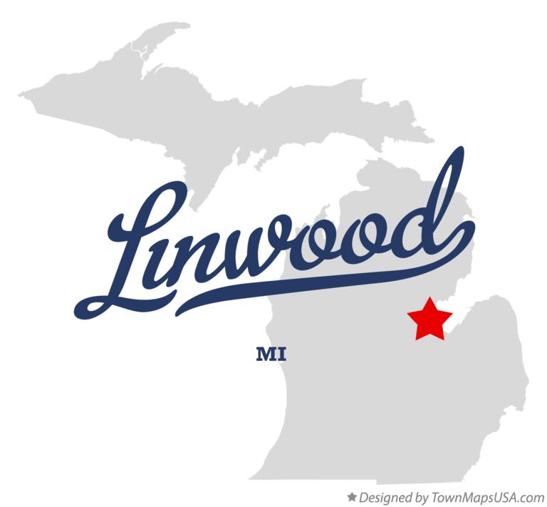 Map of Linwood Michigan MI