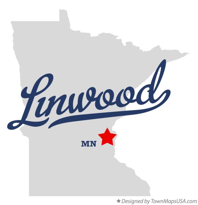 Map of Linwood Minnesota MN