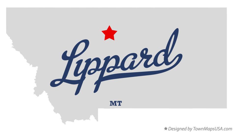 Map of Lippard Montana MT