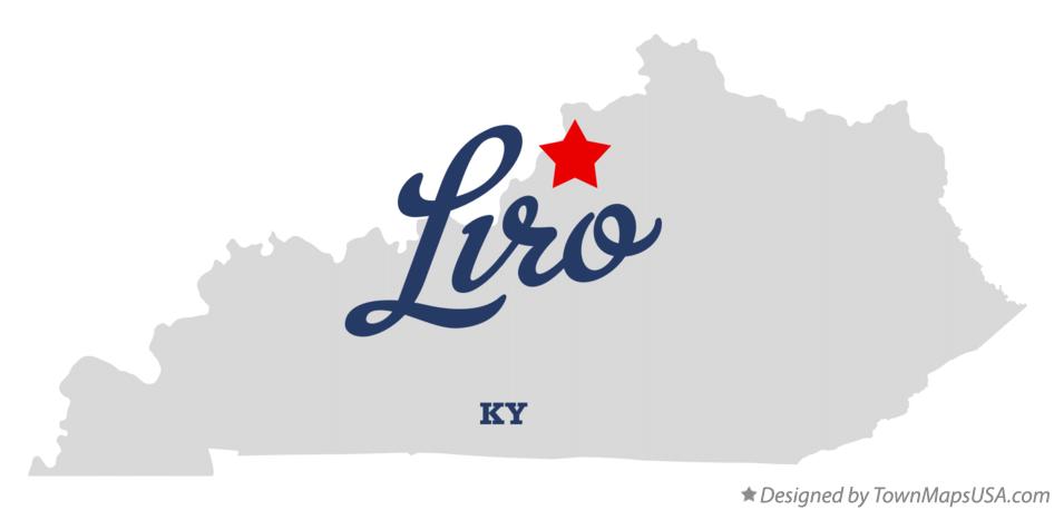 Map of Liro Kentucky KY