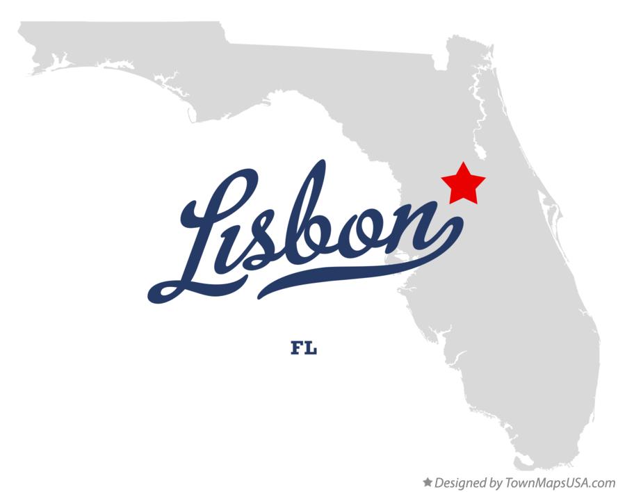 Map of Lisbon Florida FL