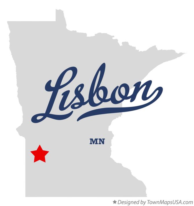 Map of Lisbon Minnesota MN