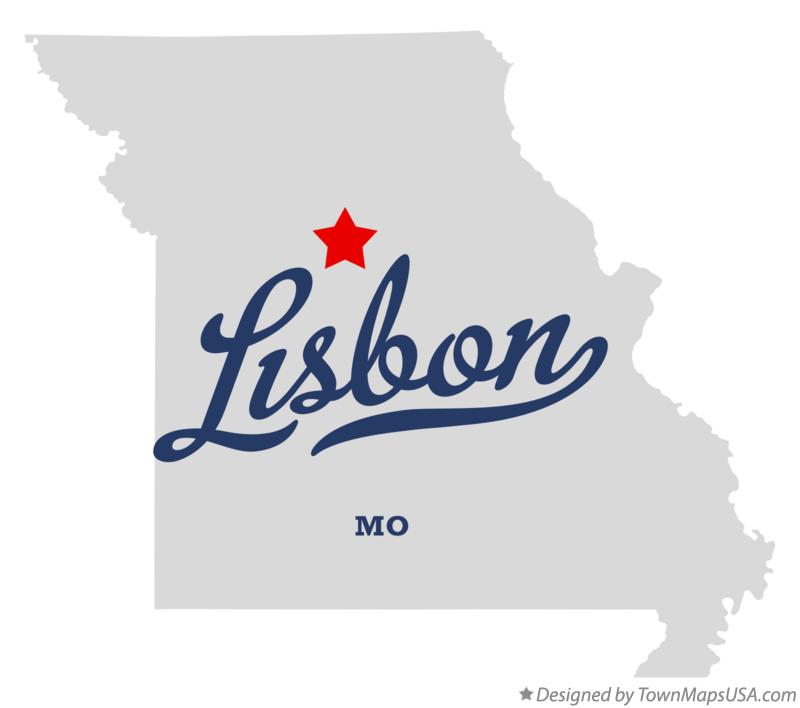 Map of Lisbon Missouri MO